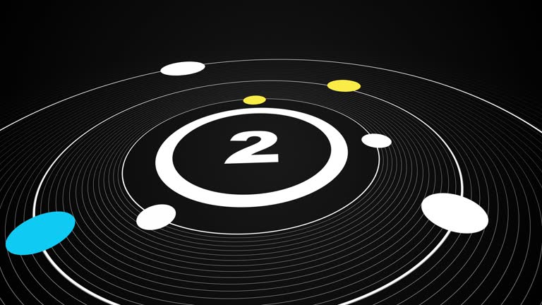 Revolve Countdown Timer Countdown timer from 10 to 0 seconds in Realtime. Modern 3Ddesign of ...