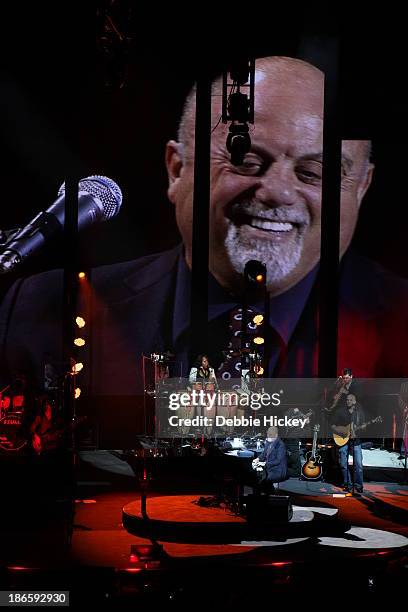Billy Joel performs at The 02 on November 1, 2013 in Dublin, Ireland.