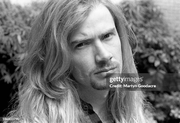 Dave Mustaine of Megadeth, portrait, London , United Kingdom, 1992.