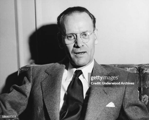 Portrait of inventor and television pioneer Philo Farnsworth, San Francisco, California, 1950.