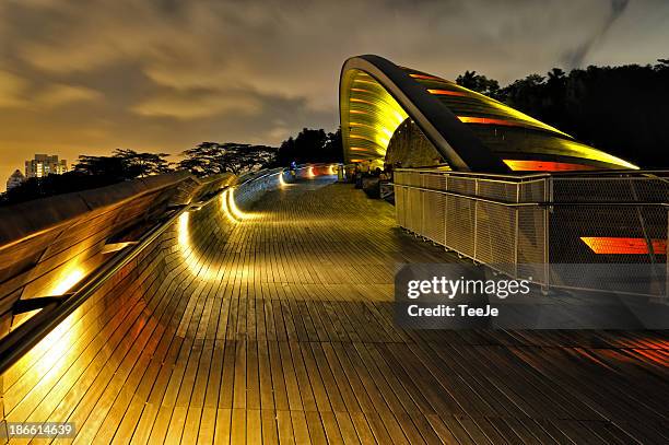 henderson waves - singapore - henderson waves bridge stock pictures, royalty-free photos & images