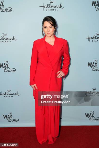 Chyler Leigh attends Hallmark Channel's "The Way Home" Season 1 Los Angeles SAG Panel & Screening at NeueHouse Hollywood on December 18, 2023 in...