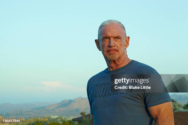 elderly atheist man outside - american atheist stock pictures, royalty-free photos & images