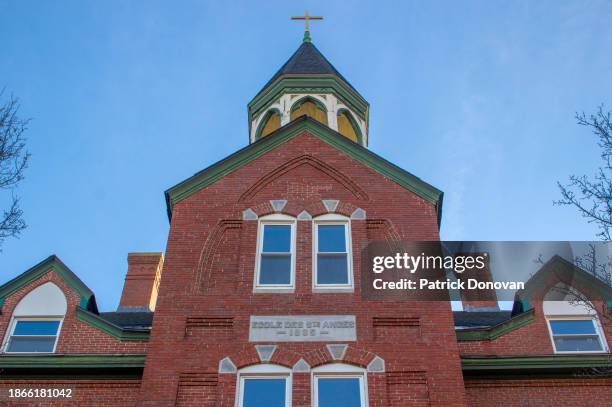 holy angels school, manchester, new hampshire, usa - catholic church stock pictures, royalty-free photos & images