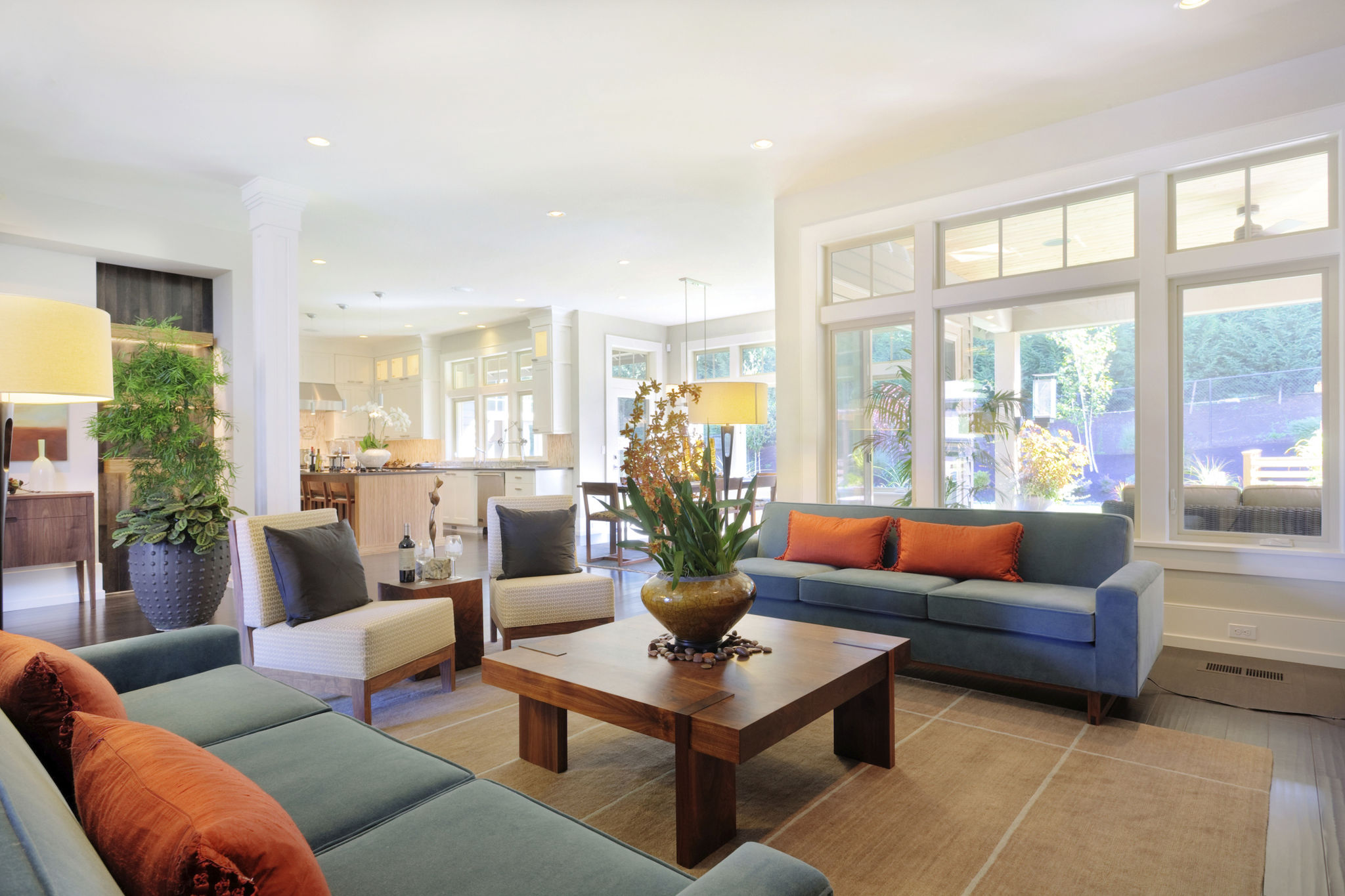 bright living room