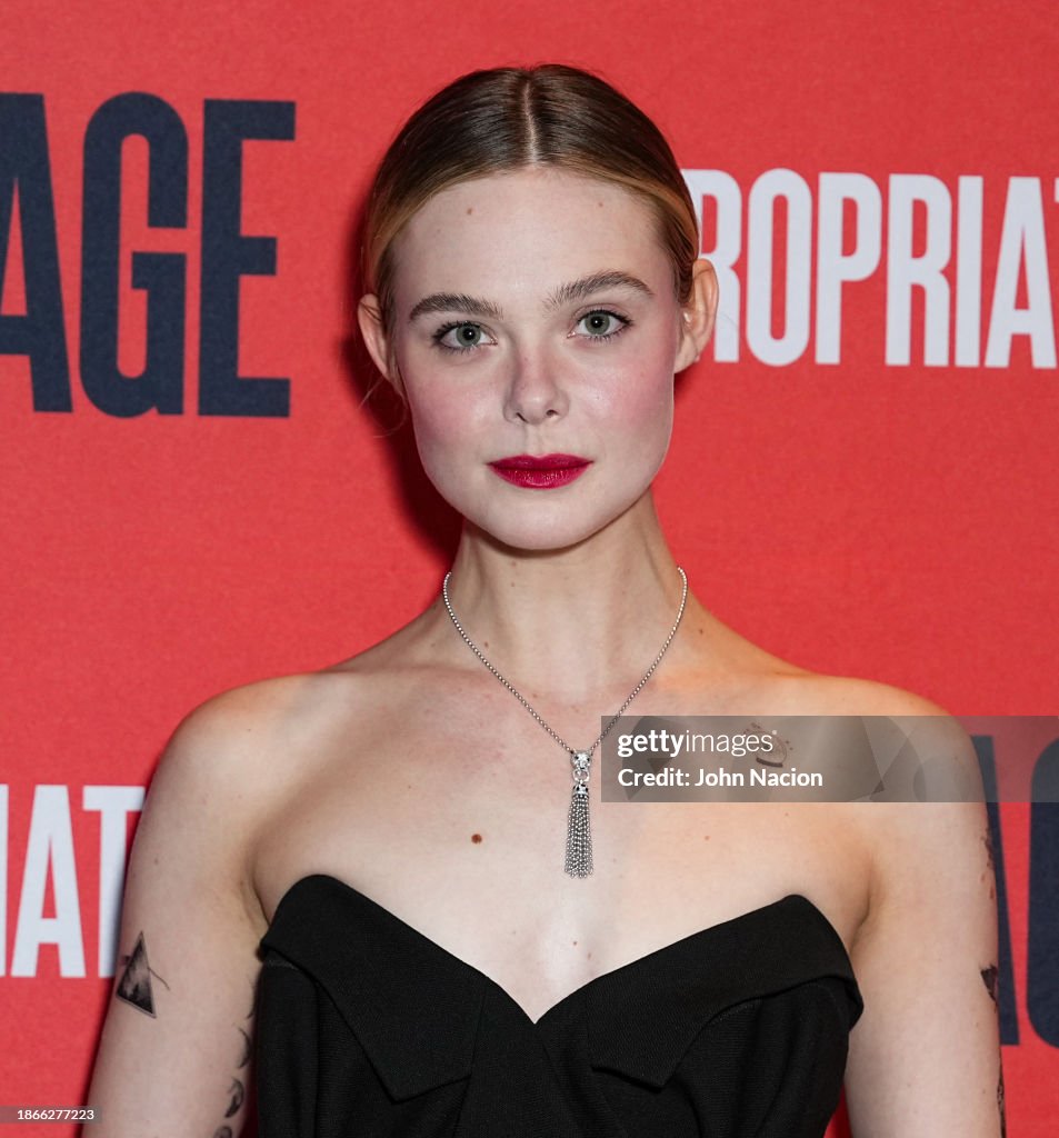 Elle Fanning attends the "Appropriate" Broadway opening night... News