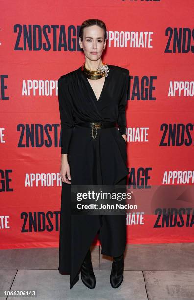 Sarah Paulson attends the "Appropriate" Broadway opening night afterparty at Hayes Theater on December 18, 2023 in New York City.