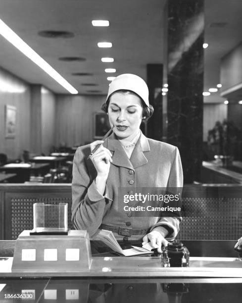 Woman Writecheck 302 Woman Writing A Check Stock Photos, High-Res Pictures, and Images ...