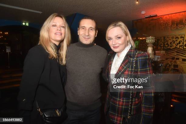 Painter Caroline Faindt, Actors Zinedine Soualem and Julie Judd attend “Cerise Paris Magazine” New Issue Launch Cocktail Party at the Coya on...