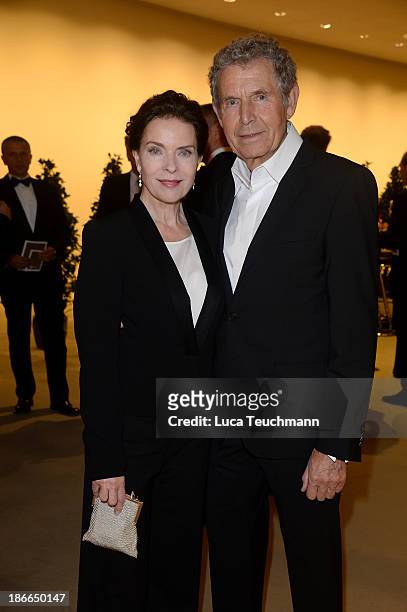 Gudrun Landgrebe and Ulrich von Nathusius attend the 20th AIDS Gala at the at Deutsche Oper Berlin on November 2, 2013 in Berlin, Germany.