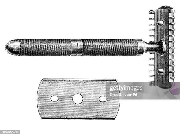 razor - razor blade stock illustrations