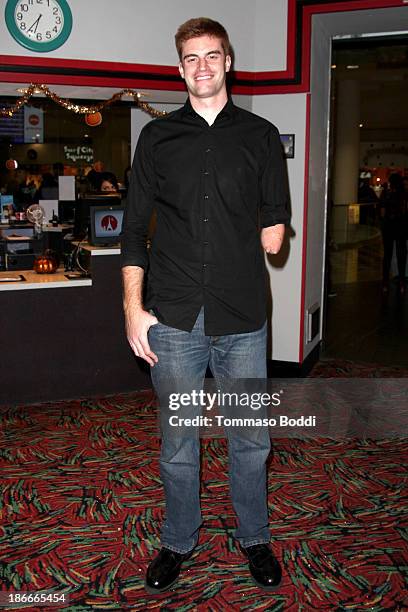 Basketball player Kevin Laue attends the screening of "Long Shot: The Kevin Laue Story" held at the AMC Burbank 16 on November 2, 2013 in Burbank,...