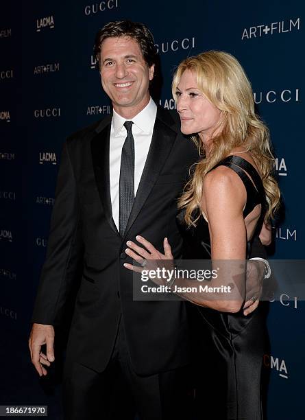 Producer Steven Levitan and Krista Levitan attend the LACMA 2013 Art + Film Gala honoring Martin Scorsese and David Hockney presented by Gucci at...