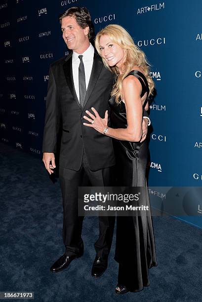 Producer Steven Levitan and Krista Levitan attend the LACMA 2013 Art + Film Gala honoring Martin Scorsese and David Hockney presented by Gucci at...