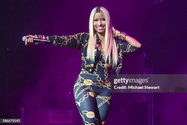 Rapper Nicki Minaj performs during Power 105.1 Powerhouse 2013 at Barclays Center on November 2, 2013 in the Brooklyn borough of New York City.