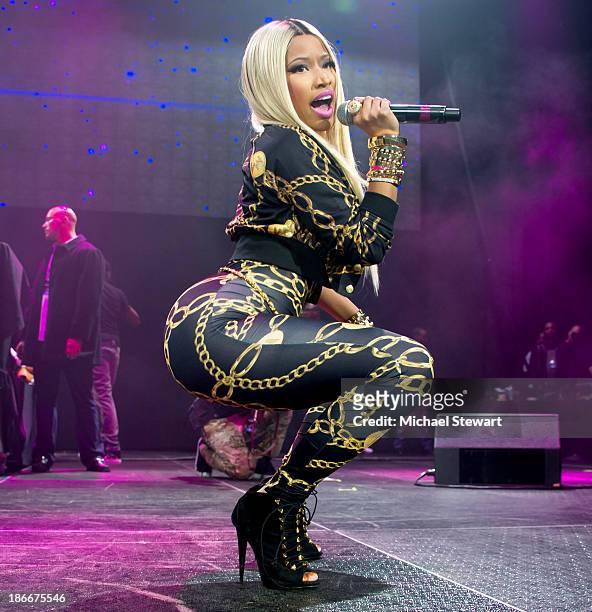 Rapper Nicki Minaj performs during Power 105.1 Powerhouse 2013 at Barclays Center on November 2, 2013 in the Brooklyn borough of New York City.