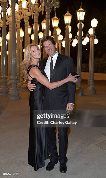 Krista Levitan and Steven Levitan attend the LACMA 2013 Art + Film Gala honoring Martin Scorsese and David Hockney presented by Gucci at LACMA on...