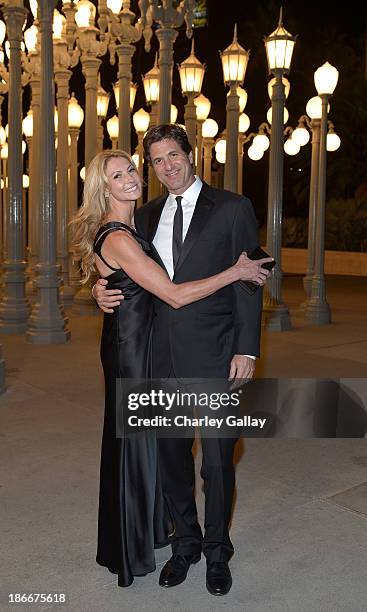 Krista Levitan and producer Steven Levitan attend the LACMA 2013 Art + Film Gala honoring Martin Scorsese and David Hockney presented by Gucci at...