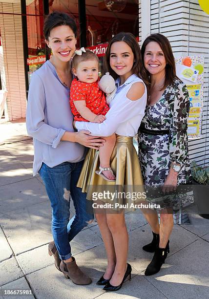 Actress Kaitlin Riley Vilasuso, her daughter Riley Vilasuso, her sister, actress Bailee Madison and her mother Patti Riley Bailee attends Alex's...