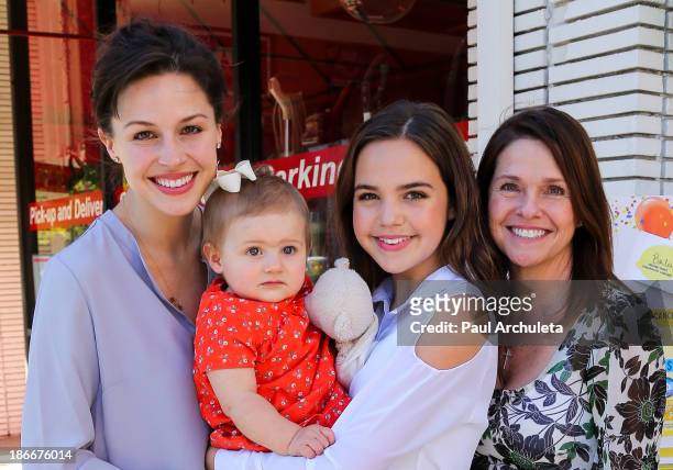 Actress Kaitlin Riley Vilasuso, her daughter Riley Vilasuso, her sister, actress Bailee Madison and her mother Patti Riley Bailee attends Alex's...