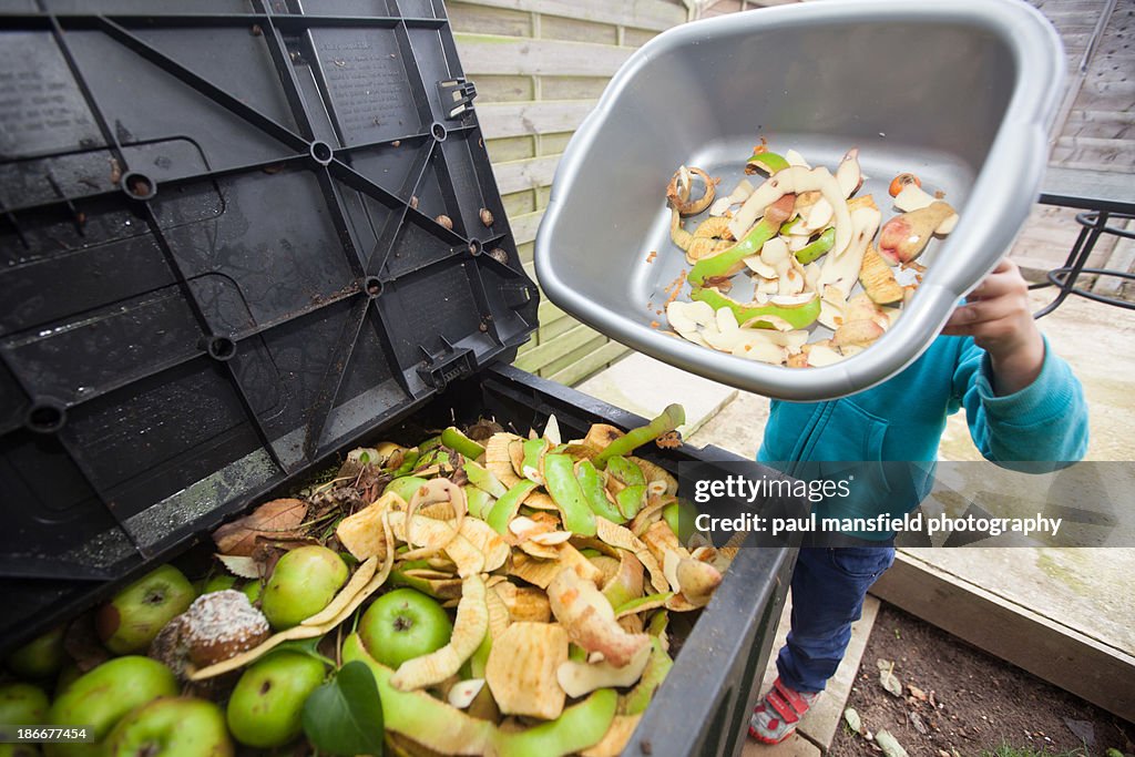 Trip to compost bin