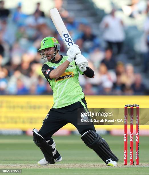 Alex Ross of the Thunder during the BBL match between Adelaide Strikers and Sydney Thunder at Adelaide Oval, on December 19 in Adelaide, Australia.