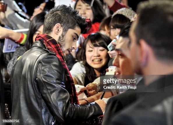 Zayn Malik of One Direction meets Japanese fans to promote 