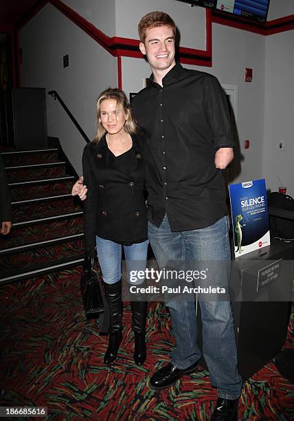 Actress Renee Zellweger and Kevin Laue attend the screening of "Long Shot: The Kevin Laue Story" at AMC Burbank 16 on November 2, 2013 in Burbank,...