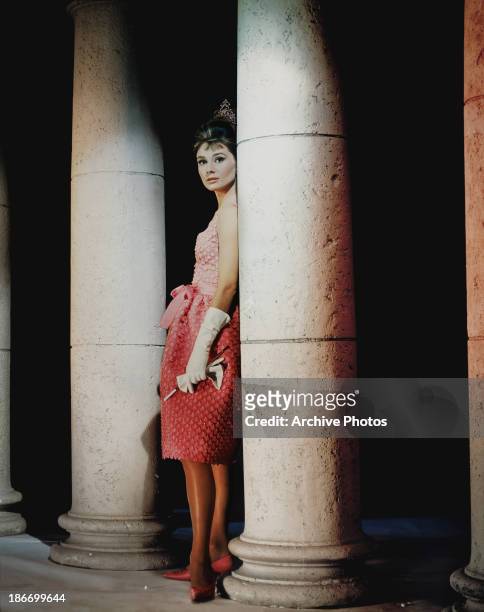 British actress and humanitarian Audrey Hepburn as 'Holly Golightly' in a scene from 'Breakfast at Tiffany's', circa 1960.
