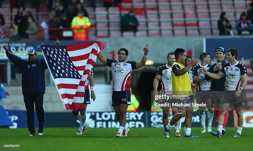 Wales v United States - Rugby League World Cup: Group D