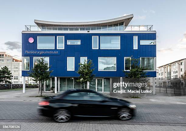 Västra hamnen - Western Harbour. Building of plastic surgery clinic. Neighbourhood of Malmö, former industrial part of city, nowadays turned to...