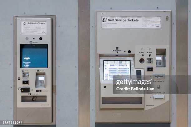 Ticket machine at Paddington Station on December 22, 2023 in London, England. It has been announced that rail fares are to increase by 4.9% from...