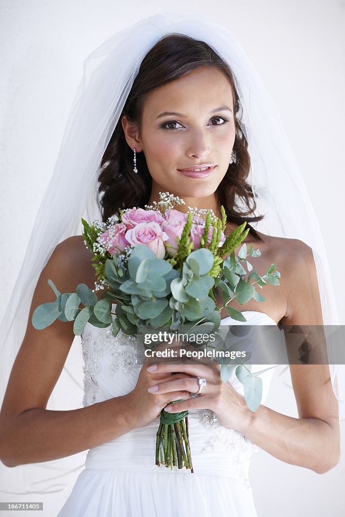 Bouquet in hand and ready to go