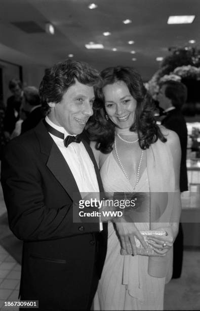 Actor Robert Walden with unidentified woman at The Broadway for the launch of "Dateline: Tokyo '83".