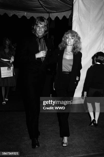 Published; Cropped for publication; Jeff Conaway and Rhona Newton-John at the premiere of E.T., sponsored by the University of Southern California...