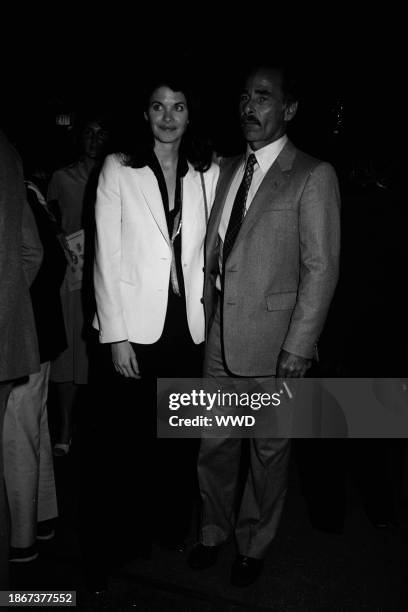 Outtake; Paul Zimmerman and Sherry Lansing at the premiere of E.T., sponsored by the University of Southern California film school on June 14, 1982...