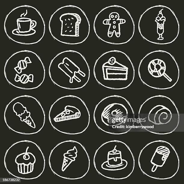 dessert-symbol - black cherries stock-grafiken, -clipart, -cartoons und -symbole