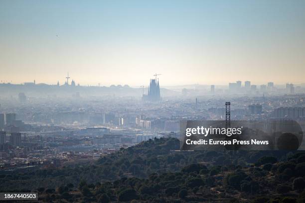 General view of Barcelona from the vicinity of the Germans Trias i Pujol University Hospital, on 19 December, 2023 in Badalona, Barcelona, Catalonia,...