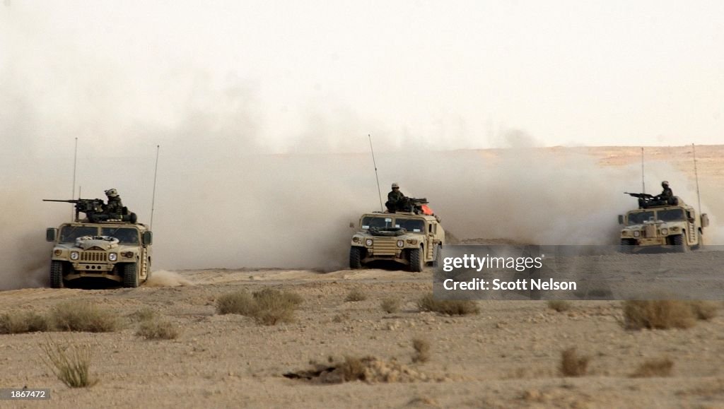 U.S. 3rd Division Moves Through Iraq