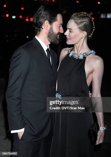 Actress Kate Bosworth and Michael Polish are seen on October 28, 2013 in New York City.