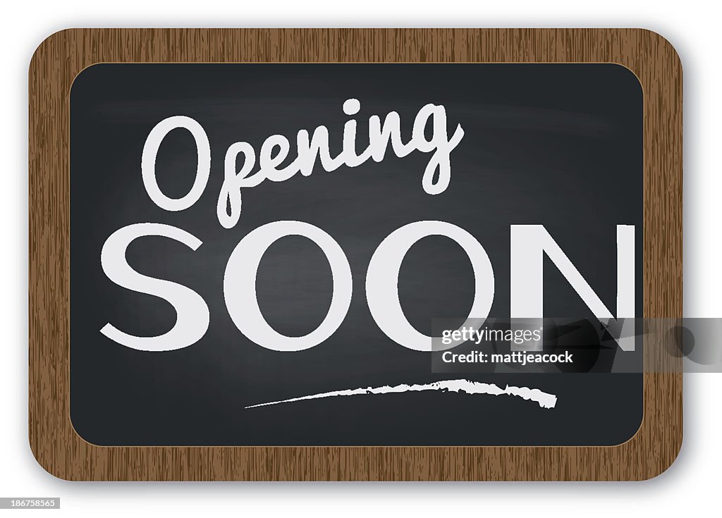 Opening Soon Window Sign Opening Soon Sign High-Res Vector Graphic - Getty Images