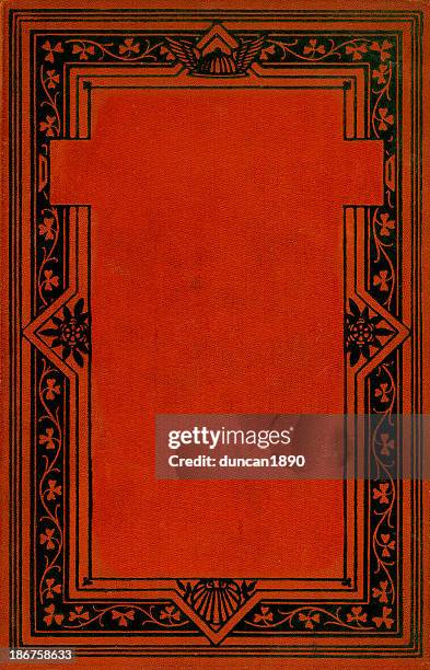 antique book cover - books border stock illustrations