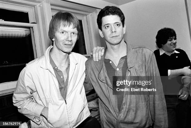 Jim Carroll and Lou Reed in New York City on February 24,1984.