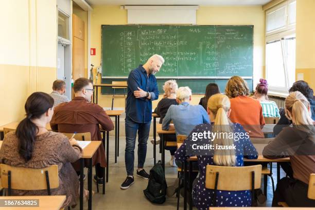 adult students during education training class - education occupation stock pictures, royalty-free photos & images