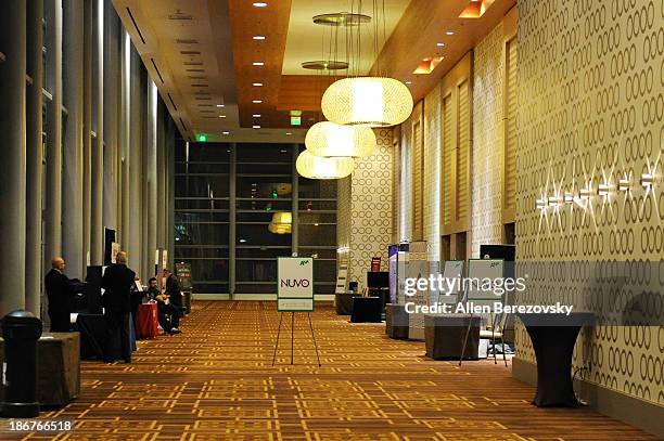 General view of the atmosphere the ANA Multicultural Cocktail Reception sponsored by NUVOtv at JW Marriott Los Angeles at L.A. LIVE on November 3,...