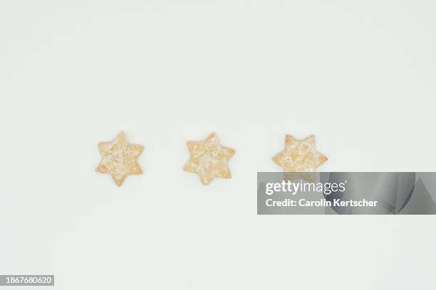 cookies in heart and star shape - biscuit tin stock pictures, royalty-free photos & images