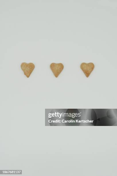 cookies in heart and star shape - biscuit tin stock pictures, royalty-free photos & images