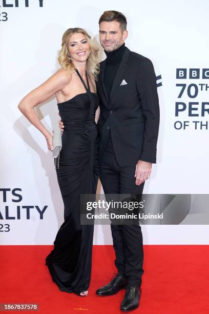 James Anderson and Daniella Lloyd attend the BBC Sports Personality Of The Year 2023 at Dock10 Studios on December 19, 2023 in Manchester, England.