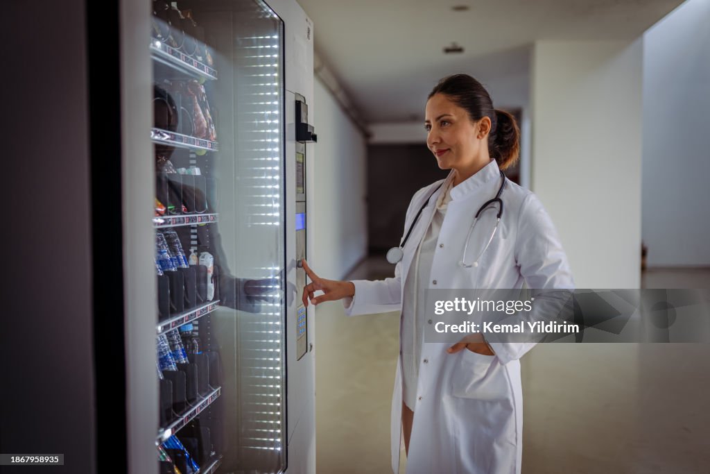Female Doctor taking a break for lunch