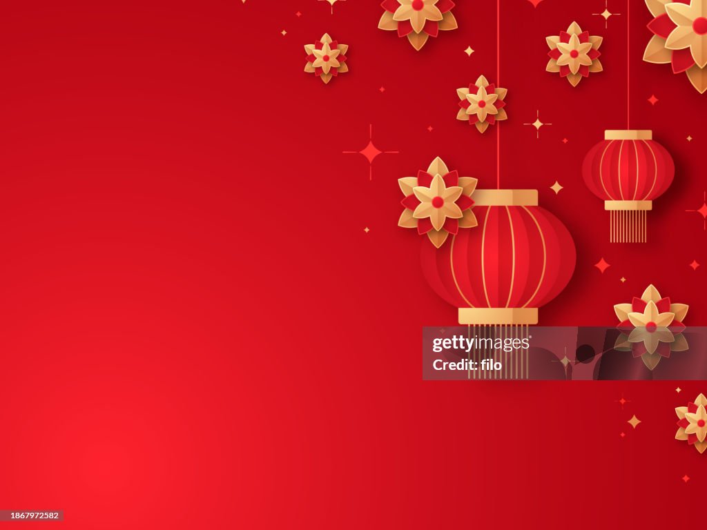 Chinese New Year Lantern Background